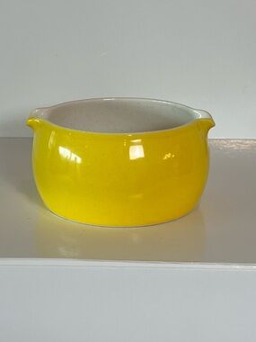 Vintage Mikasa Color Complements Sunshine Yellow Gravy Boat C-2300 Japan MCM